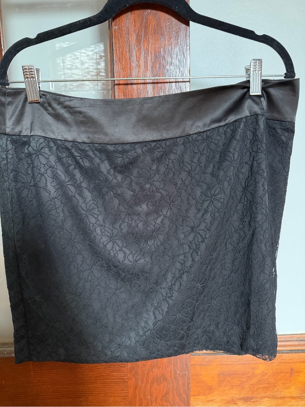 Kensie Black Lace Chemise Slip